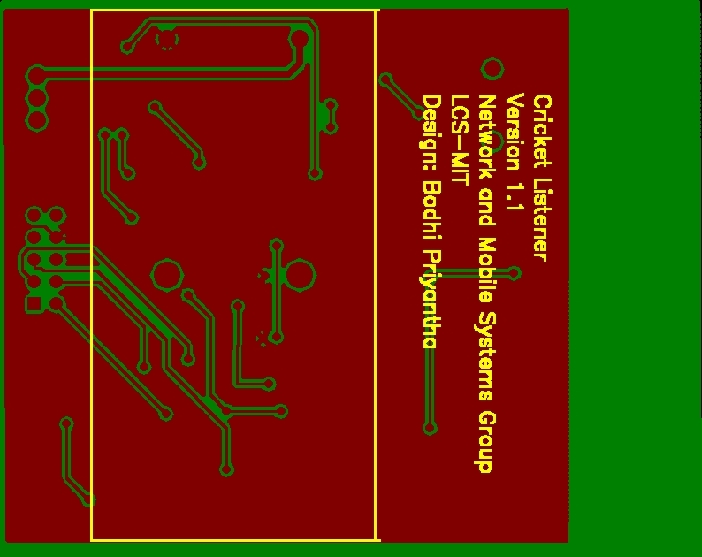 Listener PCB bottom side