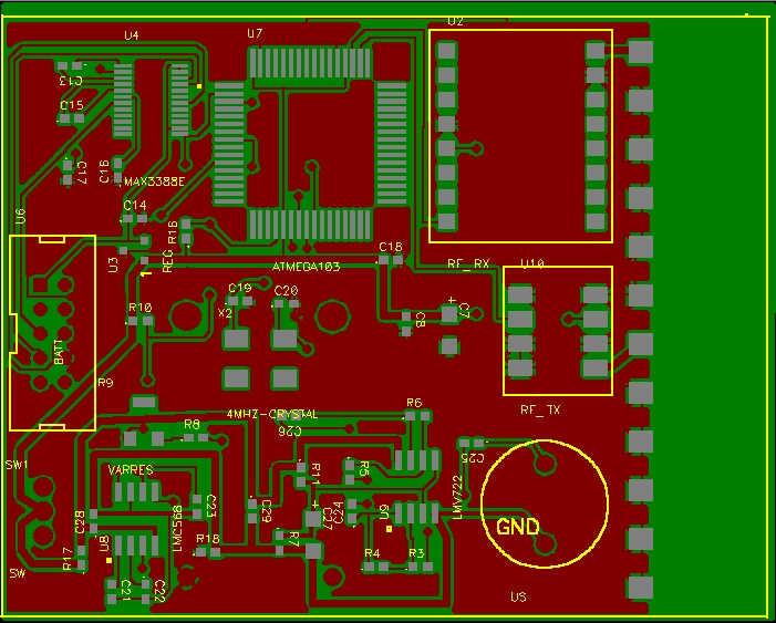 Listener PCB top side